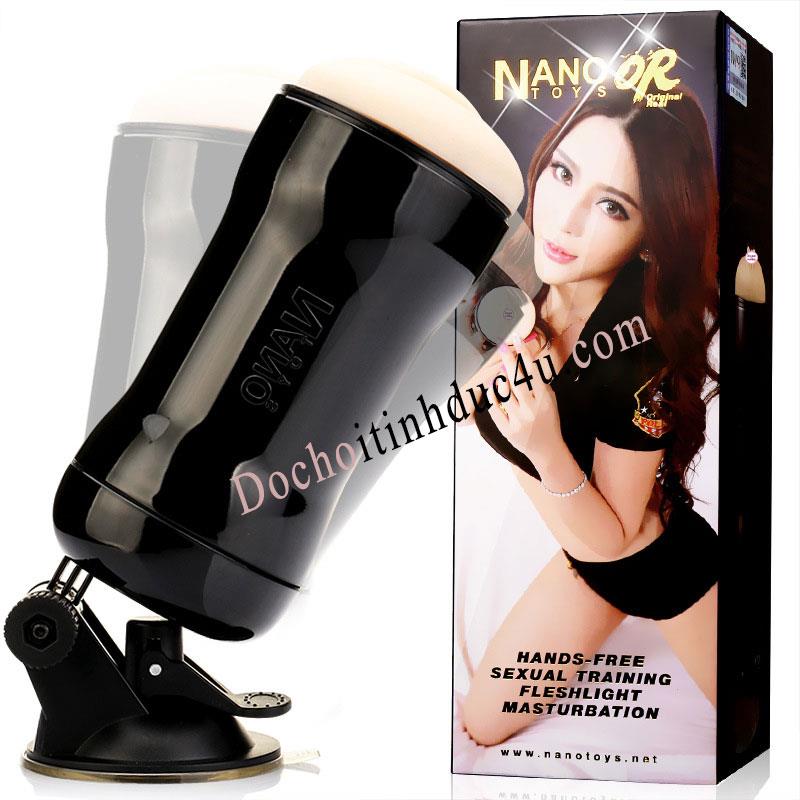 Âm đạo giả hít tường Nano không rung