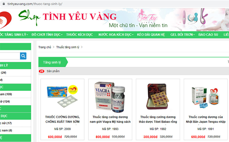 Địa chỉ Website bán Sextoy uy tín