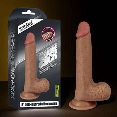 Dương vật giả không gân natural lovetoy 8 inch