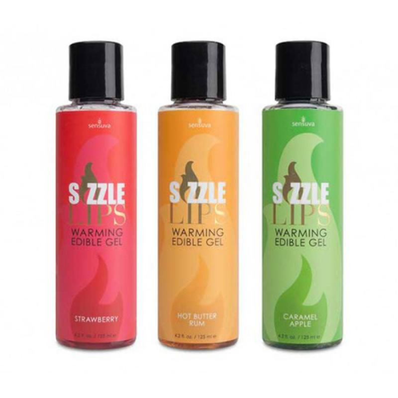 Gel mát xa làm nóng cơ thể nếm được Sensuva Sizzle Lips