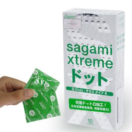 hộp bao cao su Bao cao su Sagami Xtreme Dot