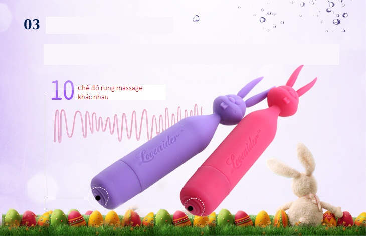 Máy massage âm đạo đầu thỏ