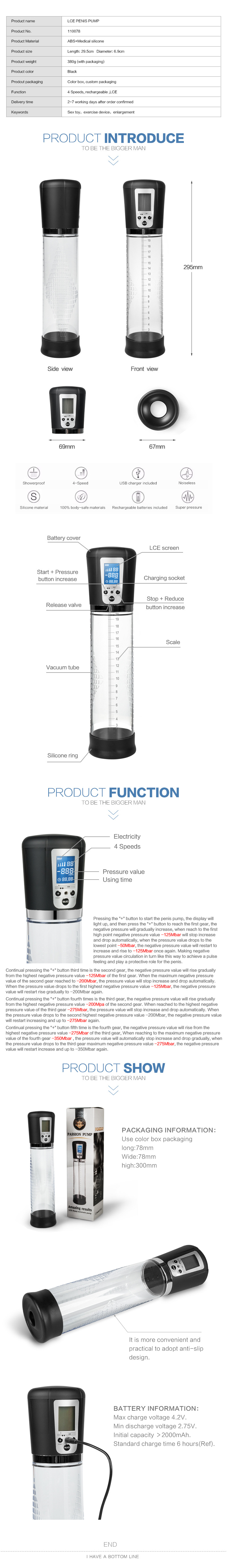Máy tập dương vật cao cấp màn hình LCD