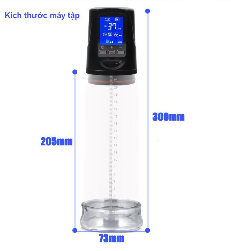 máy tập to dương vật bơm hút LCD