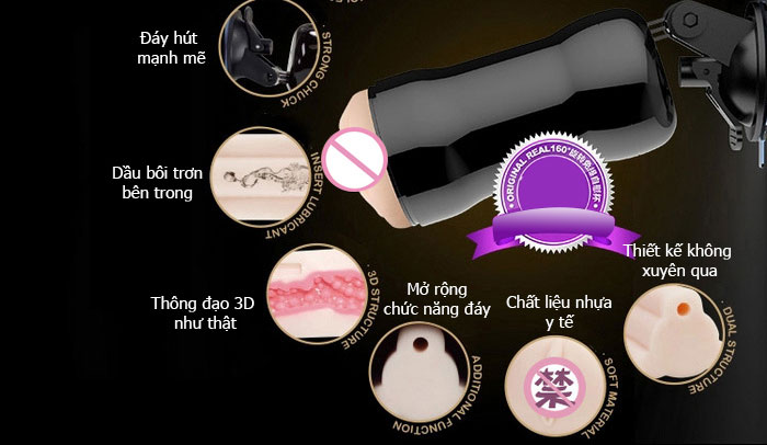 âm đạo giả cao cấp hít tường Nano