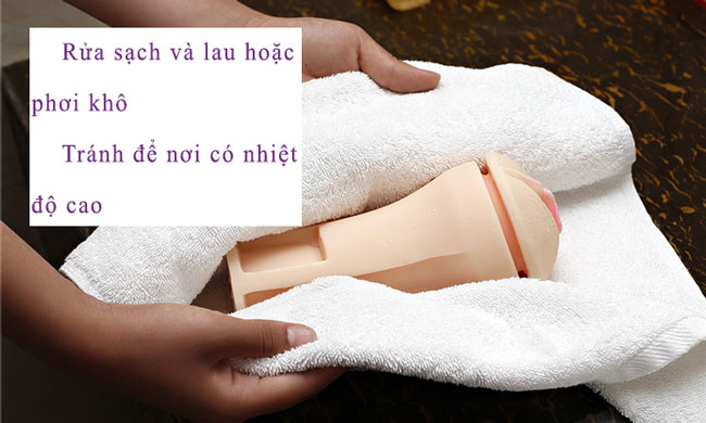 cách vệ sinh âm đạo giả